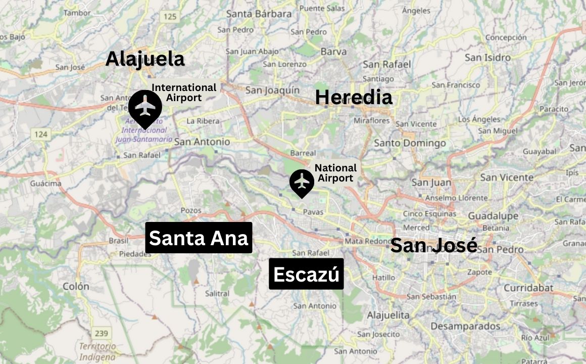 Escazú and Santa Ana